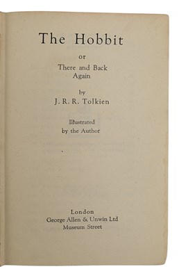 Lot 31 - TOLKIEN, J. R. R. 1942 THE HOBBIT: FIRST EDITION, THIRD IMPRESSION
