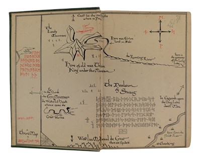 Lot 31 - TOLKIEN, J. R. R. 1942 THE HOBBIT: FIRST EDITION, THIRD IMPRESSION