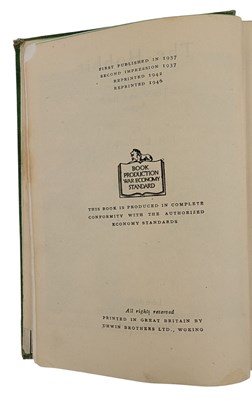 Lot 30 - TOLKIEN, J. R. R. 1946 THE HOBBIT, FIRST EDITION, FOURTH IMPRESSION