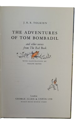 Lot 10 - TOLKIEN, J. R. R. 1962 THE ADVENTURES OF TOM BOMBADIL, FIRST EDITION