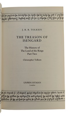 Lot 9 - TOLKIEN, J. R. R. 1986-9 THE TREASON OF ISENGARD & THE SHAPING OF MIDDLE EARTH