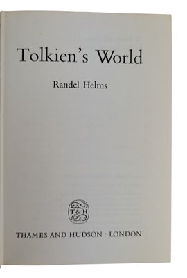 Lot 11 - 1972-7 THREE STUDIES OF J. R. R. TOLKIEN AND MIDDLE EARTH: ROBLEY EVANS, RANDEL HELMS & RUTH S, NOEL