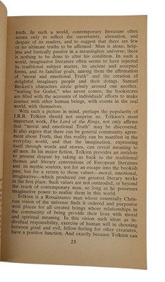 Lot 11 - 1972-7 THREE STUDIES OF J. R. R. TOLKIEN AND MIDDLE EARTH: ROBLEY EVANS, RANDEL HELMS & RUTH S, NOEL