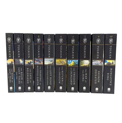 Lot 4 - TOLKIEN, J. R. R. THE HISTORY OF MIDDLE EARTH PAPERBACK EDITION: VOLUME 1-10