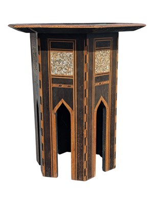 Lot 798 - EARLY 20TH CENTURY SYRIAN DAMASCUS INLAID OCCASIONAL TABLE