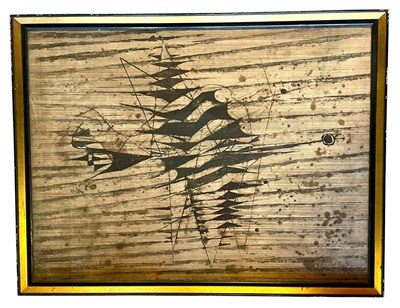 Lot 8 - JOHNNY FRIEDLAENDER (1912-1992) - UNTITLED ABSTRACT - AQUATINT ETCHING ON PAPER
