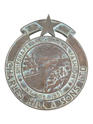 Lot 296 - BRISTOL LOCAL INTEREST - MID CENTURY CHARLES HILL & SONS BRONZE PLAQUE