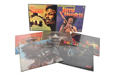 Lot 431 - SEVEN LATE 20TH CENTURY JIMI HENDRIX LP VINYL RECORDS
