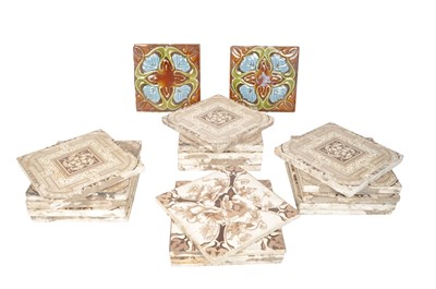 Lot 119 - MINTON - A COLLECTION OF TWENTY 19TH CENTURY CERAMIC WALL TILES