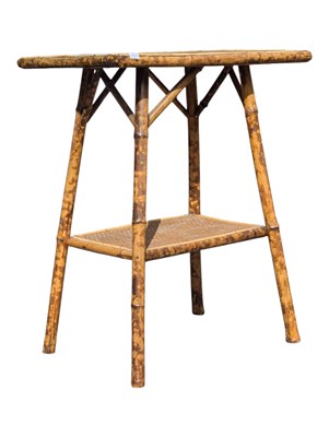 Lot 790 - LATE 19TH CENTURY AESTHETIC MOVEMENT TIGER BAMBOO OCCASIONAL TABLE
