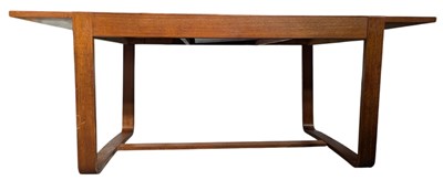 Lot 139 - GUNTHER HOFFSTEAD - EXTENDABLE TEAK DINING TABLE FOR UNIFLEX