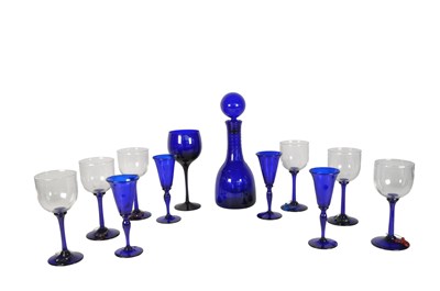 Lot 86 - COLLECTION OF BRISTOL BLUE GLASS
