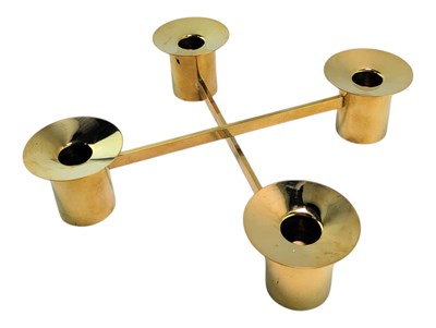 Lot 8 - SIGURD PERSSON - PAIR OF 1980S SWEDISH DESIGNER CANDLE-HOLDERS