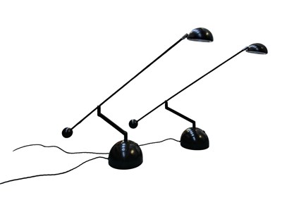 Lot 31 - SOLKEN-LEUCHTEN - PAIR OF GERMAN DESIGNER COUNTER-BALANCE DESK LAMPS