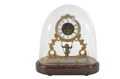 Lot 330 - 19TH CENTURY VICTORIAN SKETELTON CLOCK