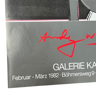 Lot 404 - AFTER ANDY WARHOL - MICKEY MOUSE - 1982 OFFSET LITHOGRAPH POSTER FROM THE GALERIE KAMMER