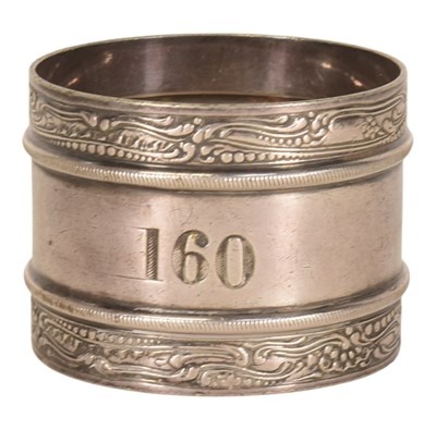 Lot 515 - RMS TITANIC INTEREST - 1912 GORHAM WHITE STAR LINE NAPKIN RING