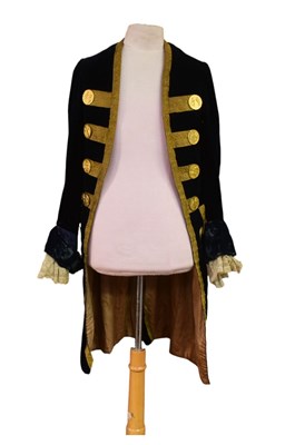 Lot 59 - 19TH CENTURY FRENCH BLUE TAIL COAT