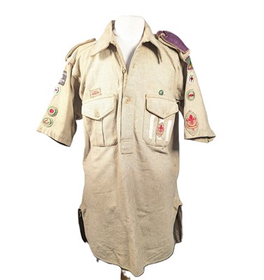 Lot 99 - VINTAGE BOY SCOUTS SHIRT WITH MERIT BADGES