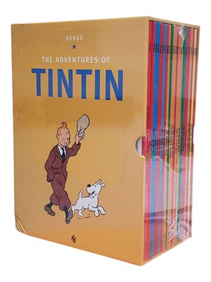 Lot 502 - HERGE - THE ADVENTURES OF TINTIN SEALED BOOK SET
