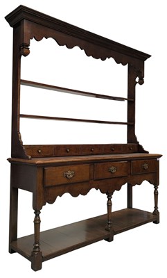 Lot 295 - 18TH CENTURY STYLE OAK WOOD WELSH DRESSER