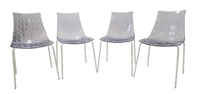 Lot 483 - CALLIGARIS - ICE CHAIRS - SET OF FOUR DINING CHAIRS