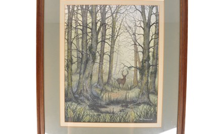Lot 567 - PETER PRACOWNIK - 1987 WATERCOLOUR AND GOUACHE PAINTING