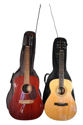 Lot 422 - TWO LATE 20TH CENTURY VINTAGE ACOUSTIC GUITARS
