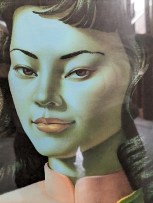 Lot 583 - AFTER VLADIMIR TRETCHIKOFF - MISS WONG - MID CENTURY PRINT ON BOARD