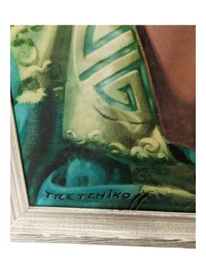 Lot 583 - AFTER VLADIMIR TRETCHIKOFF - MISS WONG - MID CENTURY PRINT ON BOARD