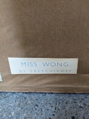 Lot 583 - AFTER VLADIMIR TRETCHIKOFF - MISS WONG - MID CENTURY PRINT ON BOARD