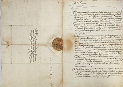 Lot 11 - ROYALTY - PHILIP II (D.1598) - KING OF SPAIN - RARE LETTER