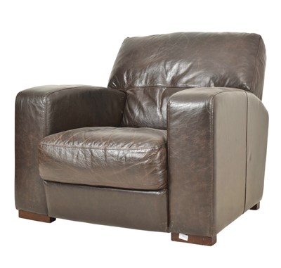 Lot 433 - IOLONO - MODERN HIGH-END DESIGNER LEATHER CLUB ARMCHAIR