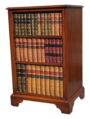 Lot 763 - VINTAGE 20TH CENTURY MAHOGANY FAUX BOOK FRONT CABINET