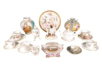 Lot 142 - COLLECTION OF 19TH CENTURY VICTORIAN & LATER PORCELAIN FIGURES / ITEMS
