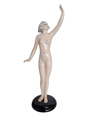Lot 129 - GOEBEL - EARLY 20TH CENTURY ART DECO PORCELAIN FIGURE