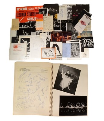 Lot 90 - BALLET - LARGE ALBUM OF C1960S BALLET AUTOGRAPHS