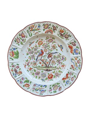 Lot 150 - 18TH CENTURY LUDWIGSBURG GERMAN PORCELAIN HAND PAINTED PLATE