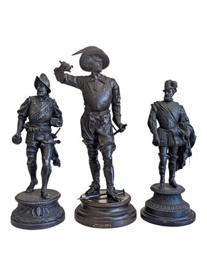 Lot 475 - COLLECTION OF 19TH CENTURY SPELTER FIGURINES