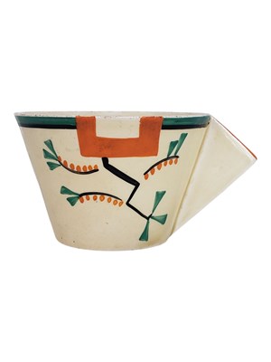 Lot 100 - CLARICE CLIFF - RAVEL - 1930S ART DECO HAND PAINTED CERAMIC TEA CUP