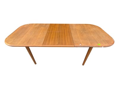 Lot 575 - BRITISH MODERN DESIGN - RETRO MID 20TH CENTURY TEAK DINING TABLE