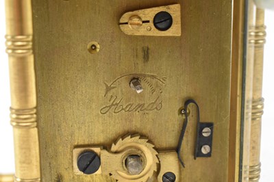 Lot 114 - VICTORIAN AESTHETIC MOVEMENT BRASS BAMBOO CARRIAGE CLOCK
