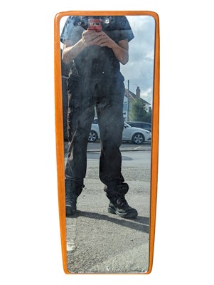 Lot 578 - BRITISH MODERN DESIGN - MID CENTURY TEAK ATOMIC WALL MIRROR