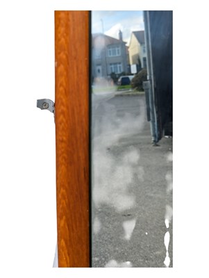 Lot 578 - BRITISH MODERN DESIGN - MID CENTURY TEAK ATOMIC WALL MIRROR