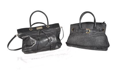 Lot 353 - MARC BY MARC JACOBS - 21ST CENTURY BLACK LEATHER WORK HAND / SHOULDER BAG