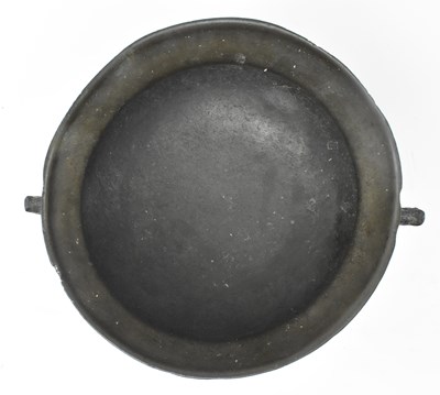 Lot 72 - 17TH CENTURY CAST BRONZE TRAVELLER'S CAULDRON