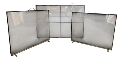 Lot 248 - GRADUATING SET OF THREE MODERN FIRESCREENS