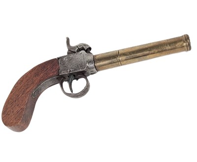 Lot 85 - 19TH CENTURY PERCUSSION CAP MUFF PISTOL