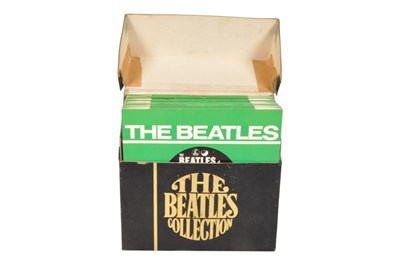 Lot 447 - THE BEATLES COLLECTION - MID CENTURY ORIGINAL BOX SET OF 45 VINYL SINGLES