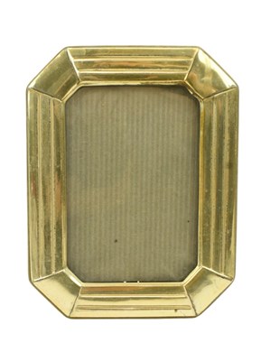 Lot 93 - 925 GILDED SILVER EASEL BACKED PHOTOGRAPH FRAME